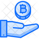 Payment Hand Bitcoin Icon