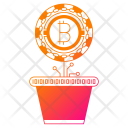 Investment Bitcoin Cryptocurrency Icon