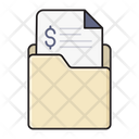 Invoice Bill Folder Icon