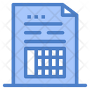 Invoice Data Invoice File Invoice Document Icon