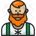 Irish Man Character Beard Icon