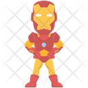 Superhero Cartoon Character Iron Man Icon