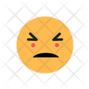 Irritate Sad Face Emoji Emoticons Icon