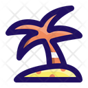 Island Vacation Tropical Icon