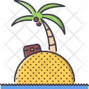Island Palm Sand Icon