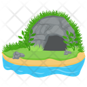 Island Cave Island Tropical Island Icon