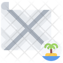 Island Palm Tree Map Icon