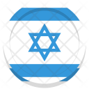 Israel Flag Circle Icon