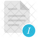 Italic File Icon