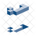 Alphabet Isometric Symbol Icon