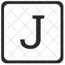 J Uppercase Letter Icon