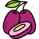 Jamun With Half Cut  Icon