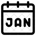 Party Calendar January Icon