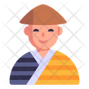 Cultural Man Japanese Monk Japanese Person Icon