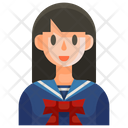 Japanese School Girl Icon