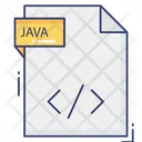 Java File Icon - Download in Colored Outline Style