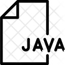 Java file Icon - Download in Line Style