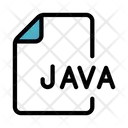 Java File Icon - Download in Colored Outline Style