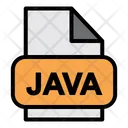 Java file Icon - Download in Colored Outline Style