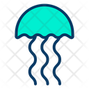Jelly Fish Animal Underwater Creature Icon