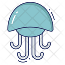 Jellyfish Aquatic Sea Life Icon