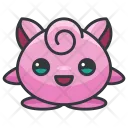 Jigglypuff Icon - Download in Colored Outline Style