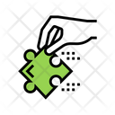 Hand Hold Puzzle Icon