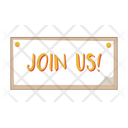 Join Us Logo Sign Icon