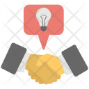 Partnership Idea Bulb Icon