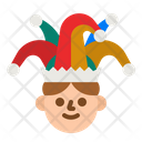 Joker Carnival Hat Hat Icon