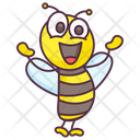 Cartoon Bee Honey Bee Animal Icon
