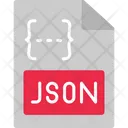 Json File Icon - Download in Flat Style
