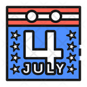 July United States America Icon