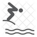 Jump Diving Sport Icon