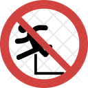 Jumping Not Allowed Icon