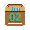 June Calendar Date Icon