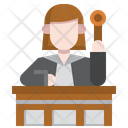 Jusge Attorney Courthouse Icon