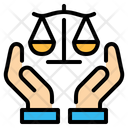 Justice Law Hand Icon