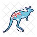 Kangaroo National Animal Australia Icon