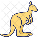 Kangaroo Animal Wildlife Icon