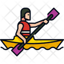 Kayaking Boat Canoe Icon