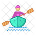 Kayaking Sport Game Icon