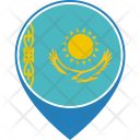 Kazakhstan Flag World Icon
