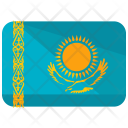 Kazakhstan Flag Country Icon