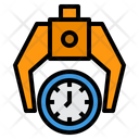 Time Management Keep Robotic Arm Icon