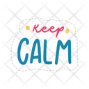 Keep Calm Chill Out Relax Icon