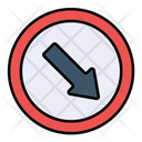 Keep Right  Icon
