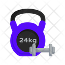 Dumbbell Fitness Ball Icon