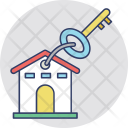 Key Keychain House Icon
