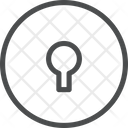 Hole Key Space Lock Icon